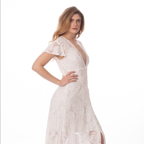 Hutch Silk Embroidered Dress Destination Wedding - Picture 2 of 7